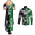 New Zealand And Ireland Rugby Custom Couples Matching Summer Maxi Dress and Long Sleeve Button Shirt Maori Tiki With Shamrock