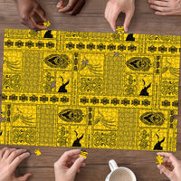 Papua New Guinea Heritage Motif Puzzle Yellow Version LT05 - Polynesian Pride
