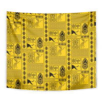 Papua New Guinea Heritage Motif Tapestry Yellow Version LT05 - Polynesian Pride