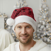 Papua New Guinea Heritage Motif Christmas Santa Hat Red Version LT05 - Polynesian Pride
