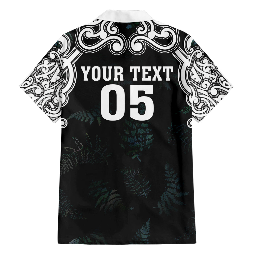 Custom New Zealand Fern Women Rugby Family Matching Long Sleeve Bodycon Dress and Hawaiian Shirt Maori Pattern LT05 - Polynesian Pride