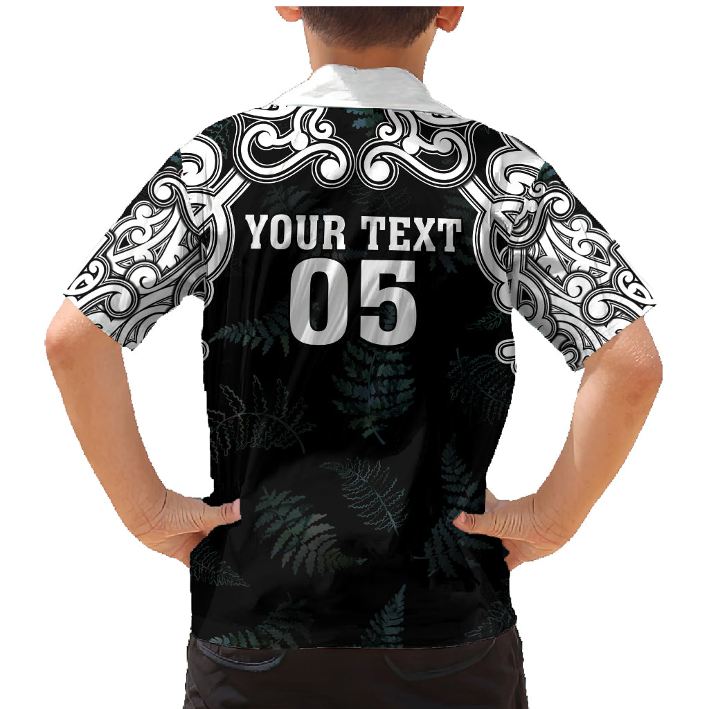 Custom New Zealand Fern Women Rugby Family Matching Mermaid Dress and Hawaiian Shirt Maori Pattern LT05 - Polynesian Pride