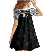 Custom New Zealand Fern Women Rugby Family Matching Mermaid Dress and Hawaiian Shirt Maori Pattern LT05 - Polynesian Pride