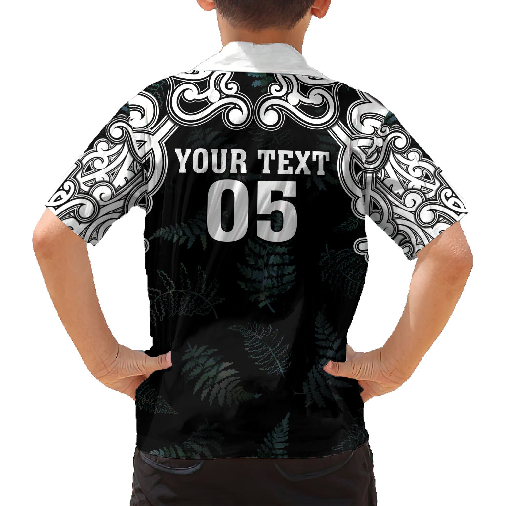Custom New Zealand Fern Women Rugby Family Matching Summer Maxi Dress and Hawaiian Shirt Maori Pattern LT05 - Polynesian Pride
