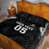 Custom New Zealand Fern Women Rugby Quilt Bed Set Maori Pattern LT05 - Polynesian Pride