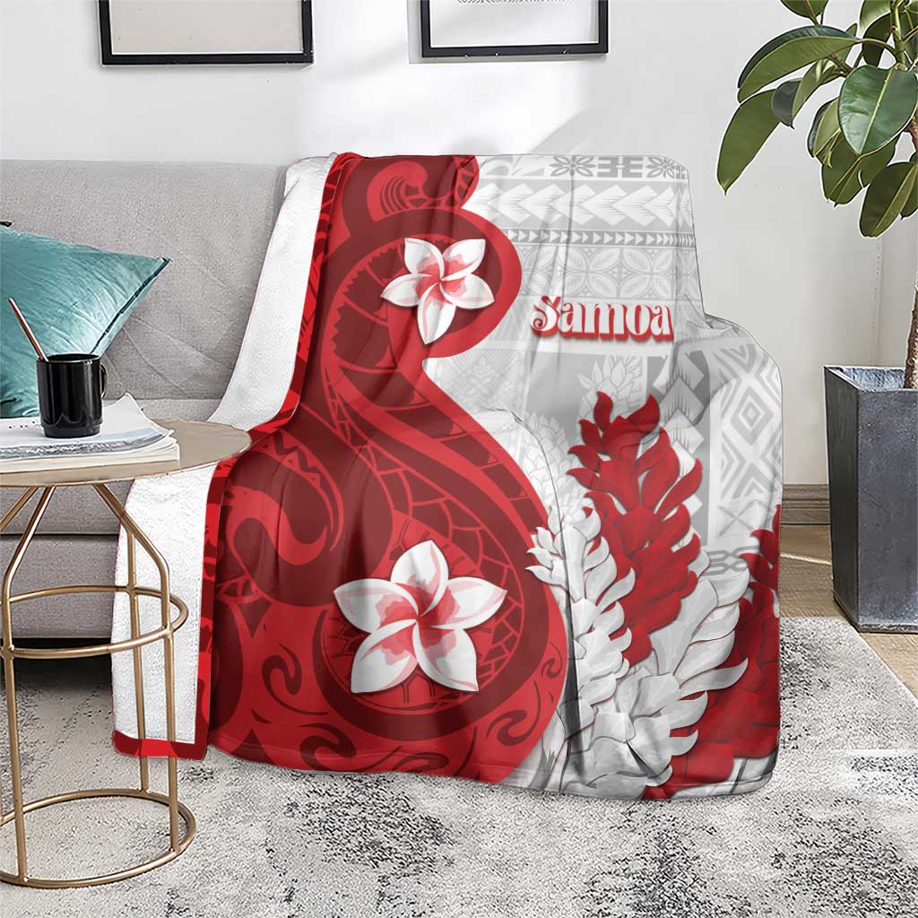 Samoa Teuila 2024 Blanket Samoan Siapo Pattern Red Version