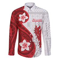 Samoa Teuila 2024 Family Matching Summer Maxi Dress and Hawaiian Shirt Samoan Siapo Pattern Red Version