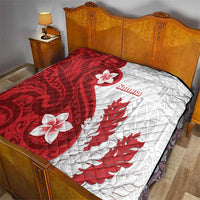 Samoa Teuila 2024 Quilt Samoan Siapo Pattern Red Version