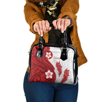Samoa Teuila 2024 Shoulder Handbag Samoan Siapo Pattern Red Version