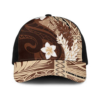 Samoa Teuila 2025 Baseball Net Cap Samoan Siapo Pattern Brown Version - Polynesian Pride
