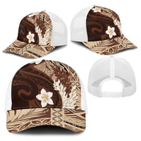 Samoa Teuila 2025 Baseball Net Cap Samoan Siapo Pattern Brown Version - Polynesian Pride