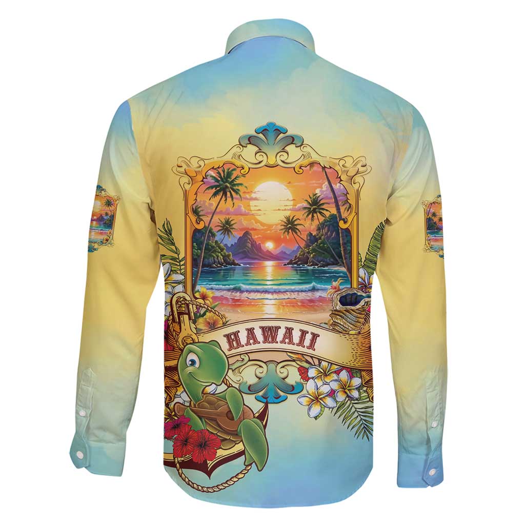 Aloha Hawaii Turtle Family Matching Off Shoulder Maxi Dress and Hawaiian Shirt Retro Style - Polynesian Pride