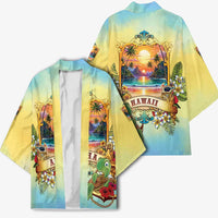 Aloha Hawaii Turtle Kimono Retro Style LT05 - Polynesian Pride