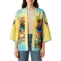 Aloha Hawaii Turtle Kimono Retro Style LT05 - Polynesian Pride