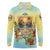Aloha Hawaii Turtle Long Sleeve Polo Shirt Retro Style - Polynesian Pride