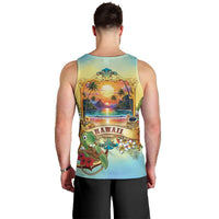 Aloha Hawaii Turtle Men Tank Top Retro Style LT05 - Polynesian Pride