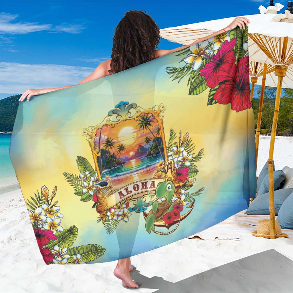 Aloha Hawaii Turtle Sarong Retro Style - Polynesian Pride