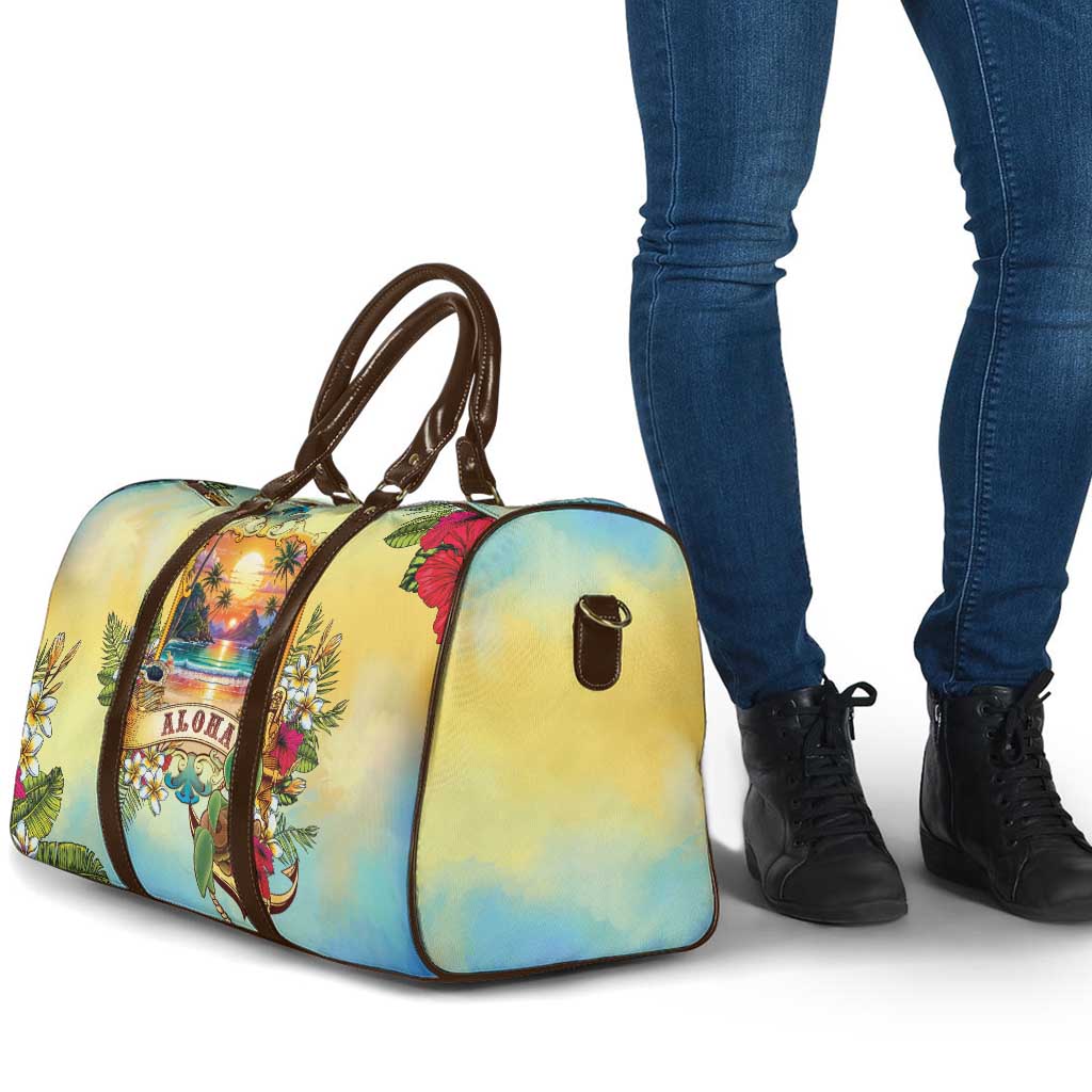 Aloha Hawaii Turtle Travel Bag Retro Style - Polynesian Pride