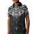 New Zealand Aotearoa Kid Polo Shirt Maori Manta Ray Moko Black - Polynesian Pride