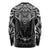 New Zealand Aotearoa Long Sleeve Shirt Maori Manta Ray Moko Black - Polynesian Pride
