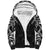 New Zealand Aotearoa Sherpa Hoodie Maori Manta Ray Moko Black - Polynesian Pride