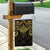 New Zealand Aotearoa Garden Flag Maori Manta Ray Moko Gold - Polynesian Pride