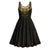 New Zealand Aotearoa Midi Dress Maori Manta Ray Moko Gold - Polynesian Pride