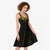 New Zealand Aotearoa Midi Dress Maori Manta Ray Moko Gold - Polynesian Pride