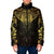 New Zealand Aotearoa Padded Jacket Maori Manta Ray Moko Gold - Polynesian Pride