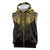 New Zealand Aotearoa Sleeveless Zip Hoodie Maori Manta Ray Moko Gold - Polynesian Pride