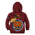 Papua New Guinea Gulf Province Kid Hoodie Mix Coat Of Arms Polynesian Pattern LT05 - Polynesian Pride