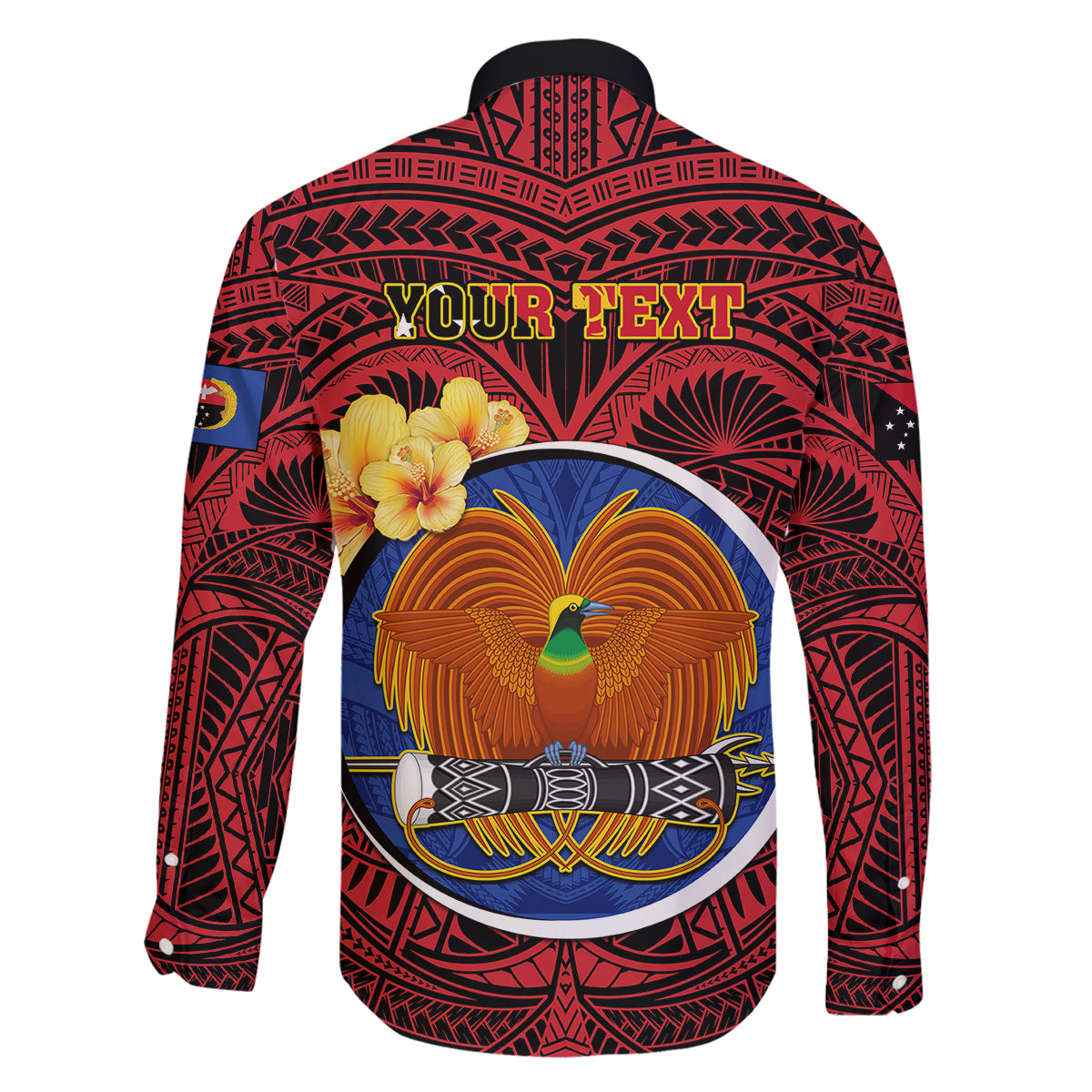 Personalized Papua New Guinea Gulf Province Family Matching Mermaid Dress and Hawaiian Shirt Mix Coat Of Arms Polynesian Pattern LT05 - Polynesian Pride