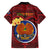 Personalized Papua New Guinea Gulf Province Family Matching Off Shoulder Short Dress and Hawaiian Shirt Mix Coat Of Arms Polynesian Pattern LT05 - Polynesian Pride