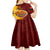 Papua New Guinea Western Province Kid Short Sleeve Dress Mix Coat Of Arms Polynesian Pattern LT05 - Polynesian Pride
