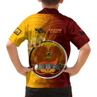 Personalized Papua New Guinea Western Province Family Matching Puletasi Dress and Hawaiian Shirt Mix Coat Of Arms Polynesian Pattern LT05 - Polynesian Pride