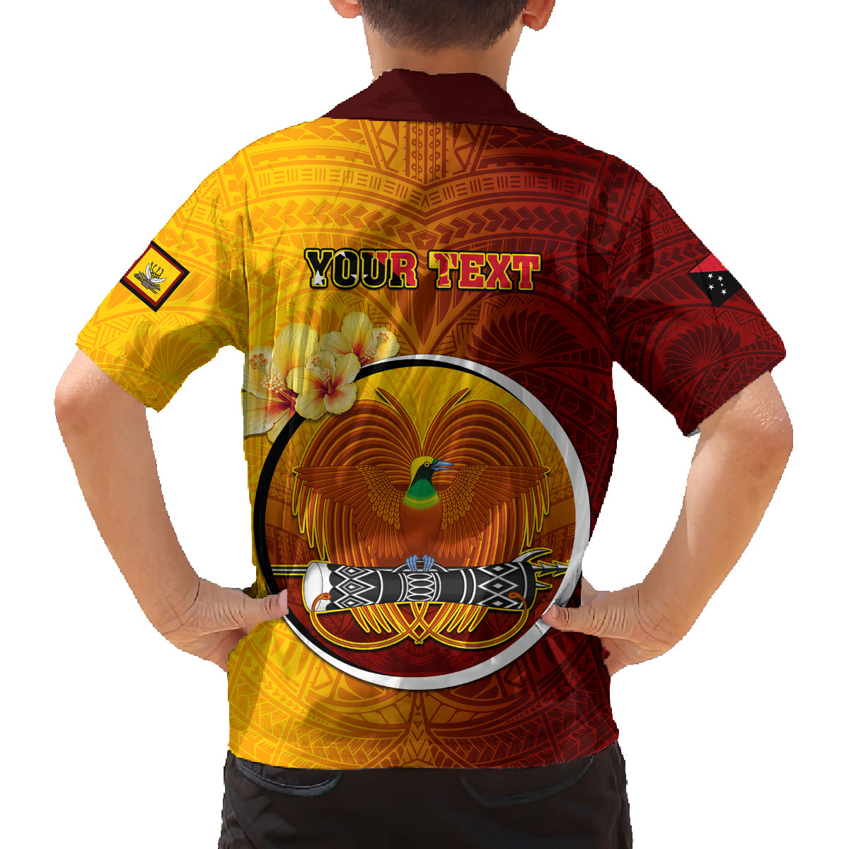 Personalized Papua New Guinea Western Province Family Matching Tank Maxi Dress and Hawaiian Shirt Mix Coat Of Arms Polynesian Pattern LT05 - Polynesian Pride
