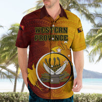Personalized Papua New Guinea Western Province Hawaiian Shirt Mix Coat Of Arms Polynesian Pattern LT05 - Polynesian Pride