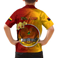 Personalized Papua New Guinea Madang Province Family Matching Tank Maxi Dress and Hawaiian Shirt Mix Coat Of Arms Polynesian Pattern LT05 - Polynesian Pride