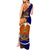 Papua New Guinea Manus Province Tank Maxi Dress Mix Coat Of Arms Polynesian Pattern LT05 - Polynesian Pride