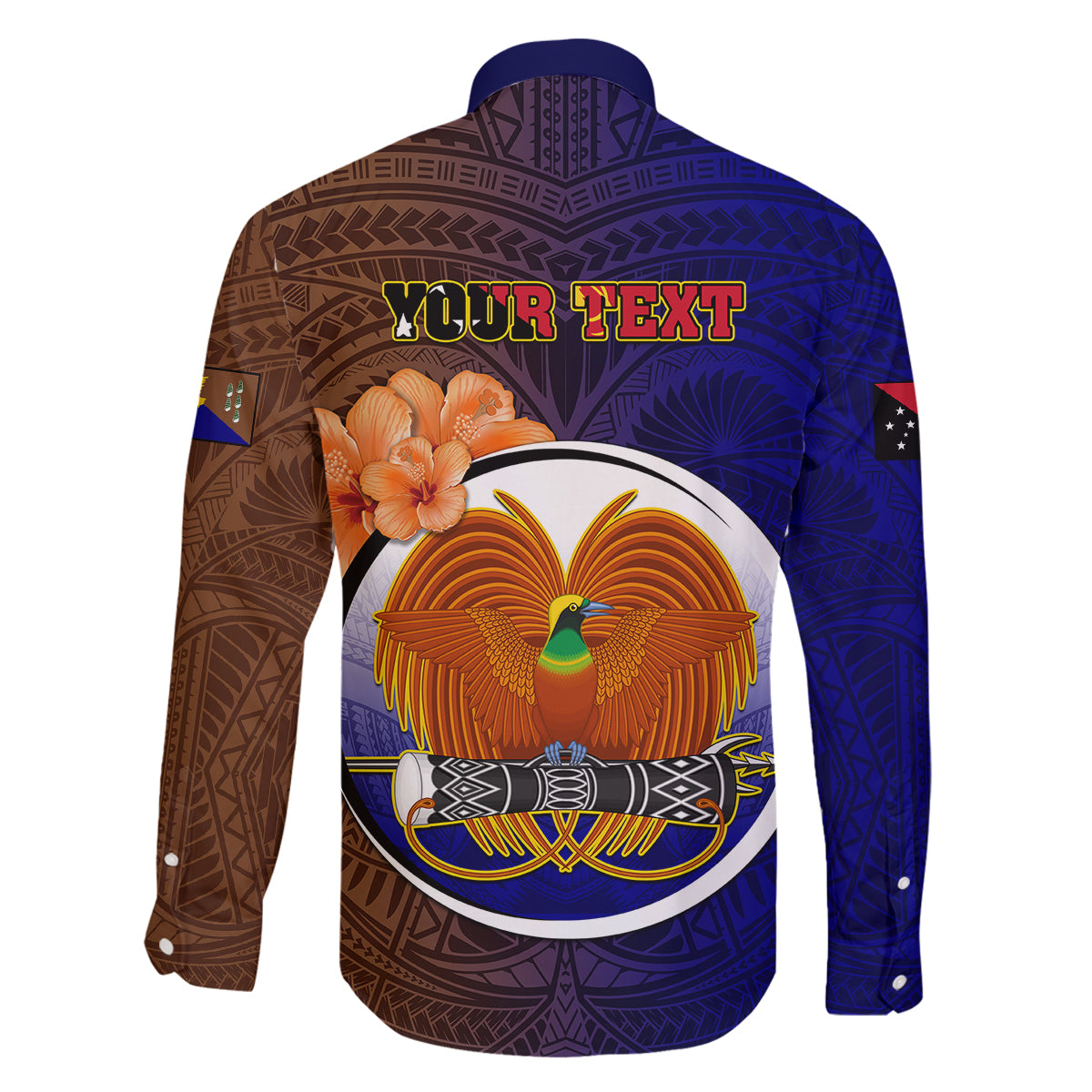 Personalized Papua New Guinea Manus Province Family Matching Off Shoulder Long Sleeve Dress and Hawaiian Shirt Mix Coat Of Arms Polynesian Pattern LT05 - Polynesian Pride