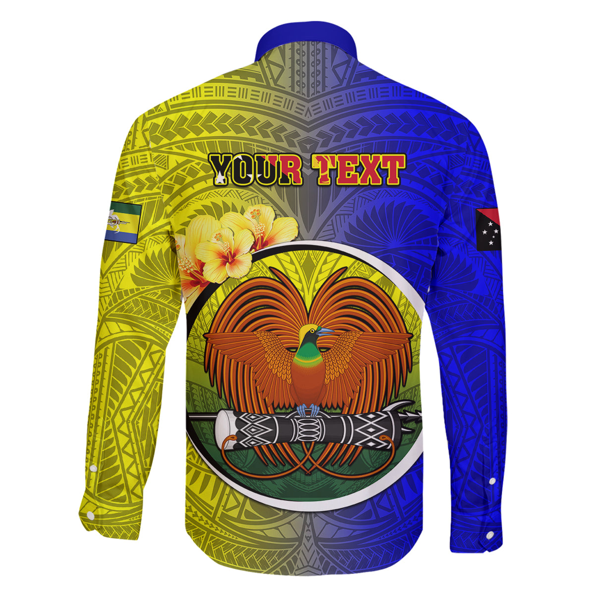 Personalized Papua New Guinea Morobe Province Family Matching Off Shoulder Long Sleeve Dress and Hawaiian Shirt Mix Coat Of Arms Polynesian Pattern LT05 - Polynesian Pride
