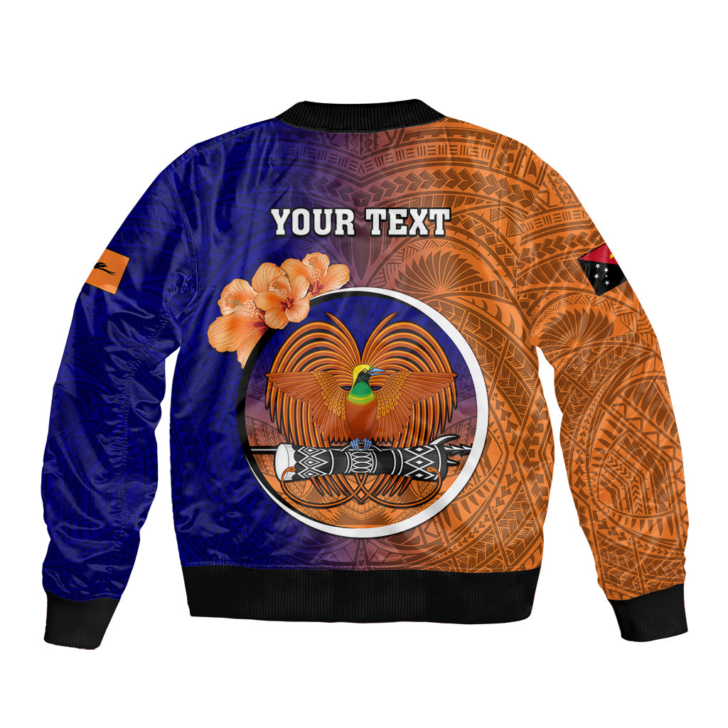 Personalized Papua New Guinea New Ireland Province Bomber Jacket Mix Coat Of Arms Polynesian Pattern LT05 - Polynesian Pride