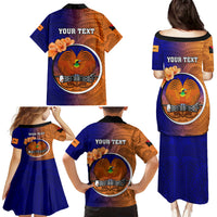 Personalized Papua New Guinea New Ireland Province Family Matching Puletasi Dress and Hawaiian Shirt Mix Coat Of Arms Polynesian Pattern LT05 - Polynesian Pride