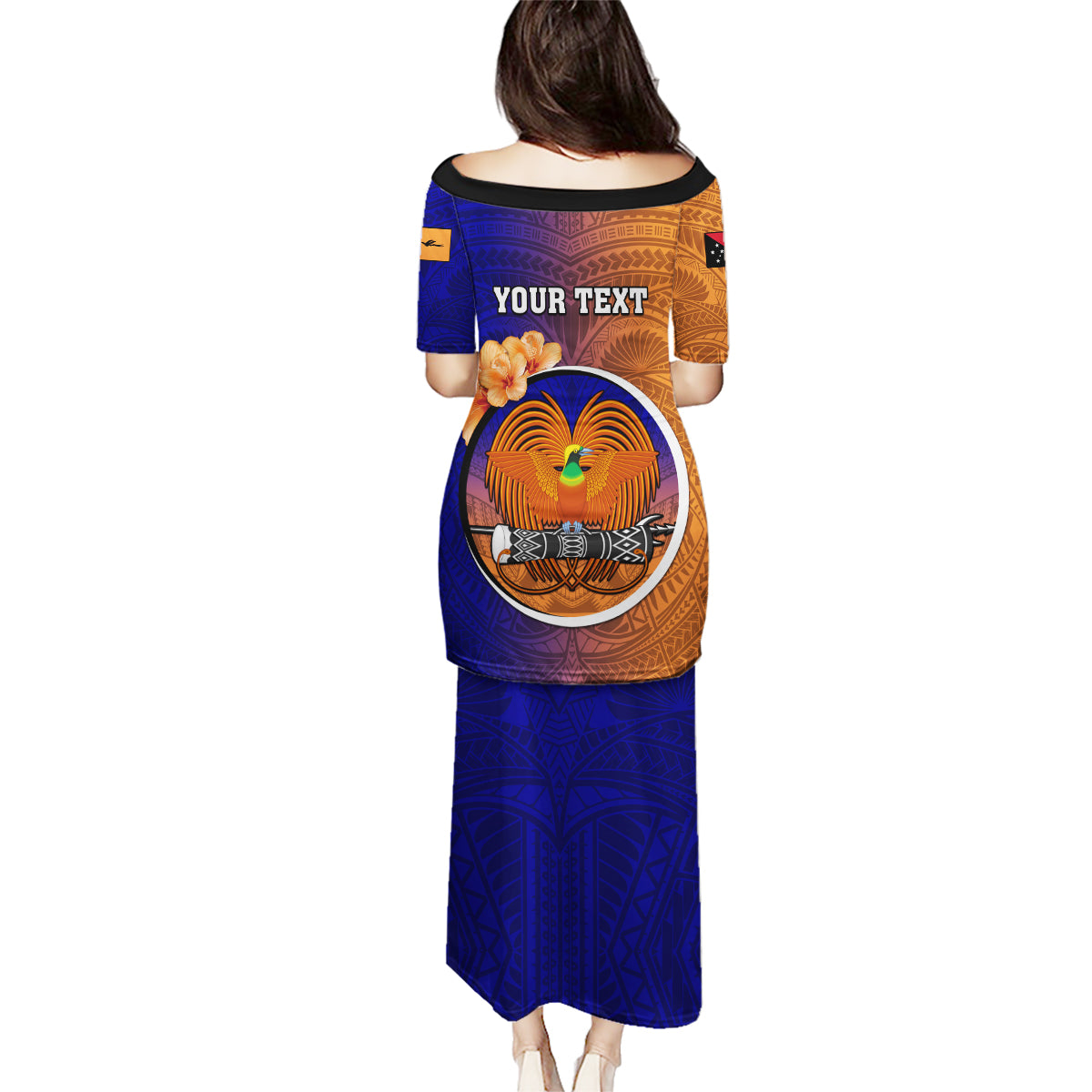 Personalized Papua New Guinea New Ireland Province Family Matching Puletasi Dress and Hawaiian Shirt Mix Coat Of Arms Polynesian Pattern LT05 - Polynesian Pride