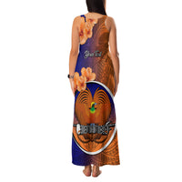 Personalized Papua New Guinea New Ireland Province Family Matching Tank Maxi Dress and Hawaiian Shirt Mix Coat Of Arms Polynesian Pattern LT05 - Polynesian Pride