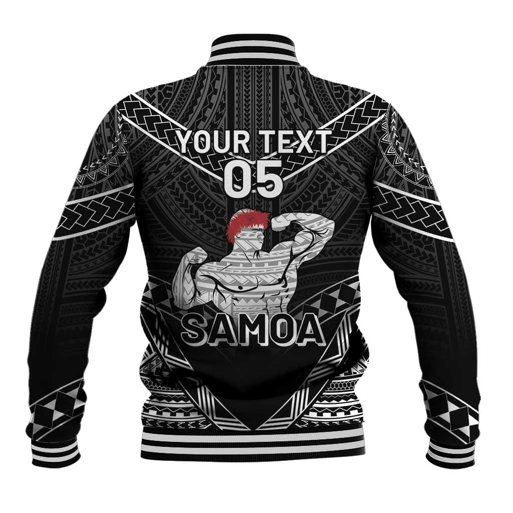 Custom Samoa Wrestling Baseball Jacket Samoan Wrestler Ulafala Style