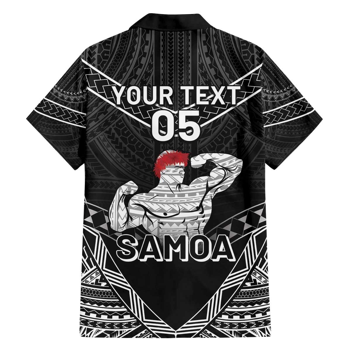 Custom Samoa Wrestling Family Matching Off The Shoulder Long Sleeve Dress and Hawaiian Shirt Samoan Wrestler Ulafala Style LT05 - Polynesian Pride