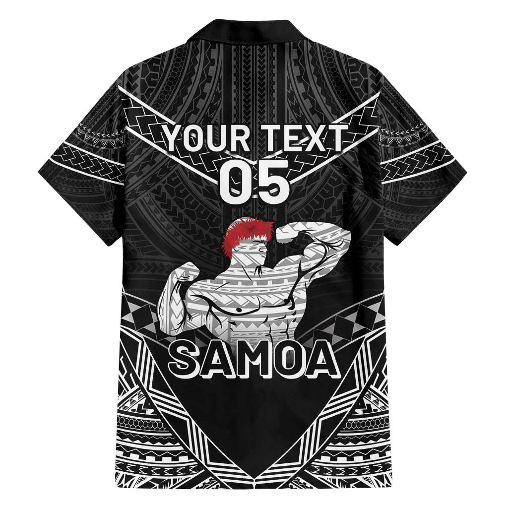 Custom Samoa Wrestling Family Matching Short Sleeve Bodycon Dress and Hawaiian Shirt Samoan Wrestler Ulafala Style LT05 - Polynesian Pride