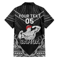 Custom Samoa Wrestling Family Matching Short Sleeve Bodycon Dress and Hawaiian Shirt Samoan Wrestler Ulafala Style LT05 - Polynesian Pride