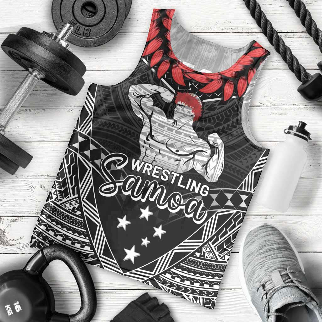 Custom Samoa Wrestling Men Tank Top Samoan Wrestler Ulafala Style